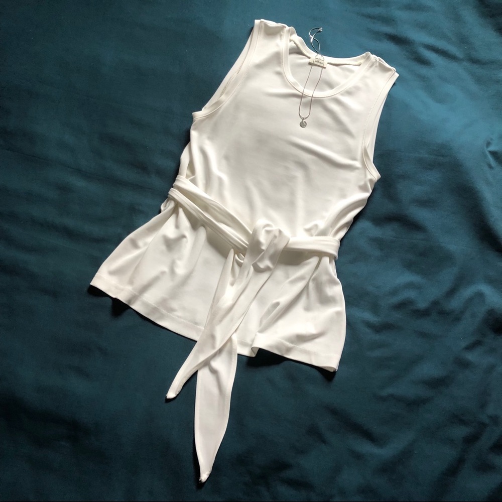 Wrap tie sleeveless top